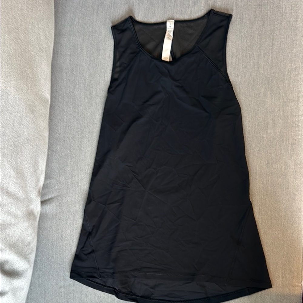 Lululemon Black Tank with Mesh accents